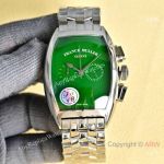 High Quality Replica Franck Muller Casablanca Barrel 316 Stainless Steel Silver Strap Different Color Face Dial Silver Ceramic Bezel Watch 40*14.50mm